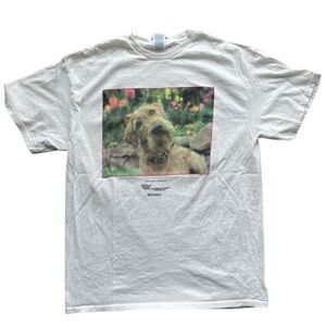 White Large Vintage Humane Society Dog T-Shirt